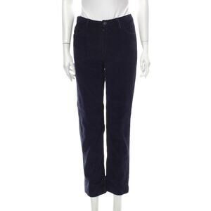 GRLFRND Pants Helena Corduroy Straight Leg Button Fly Blue Women's 26 Casual NEW
